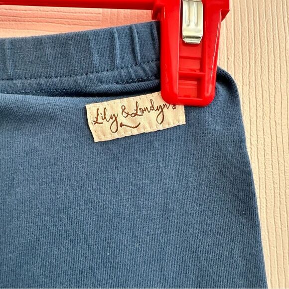 Lily & Londyn's button biker shorts under dresses back blue girls size 6 - Picture 6 of 10